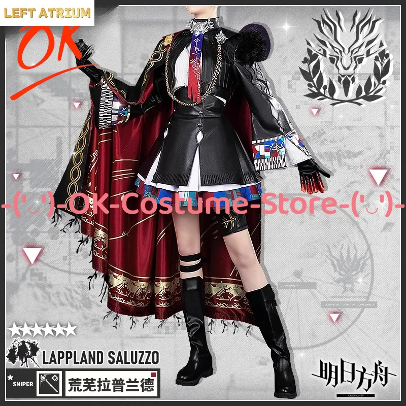 

[Customized Size] Arknights Lappland the Decadenza Cosplay Costume Game Character Outfit Halloween Carnival Party Uniform Suit