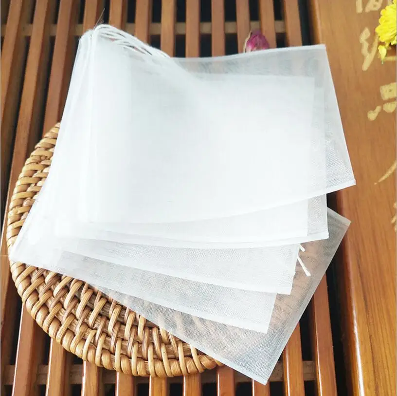 50pcs/lot Empty Tea Bag Nylon Material Teabags With String Heal Seal Filter Bag for Herb Loose Tea 5sizes