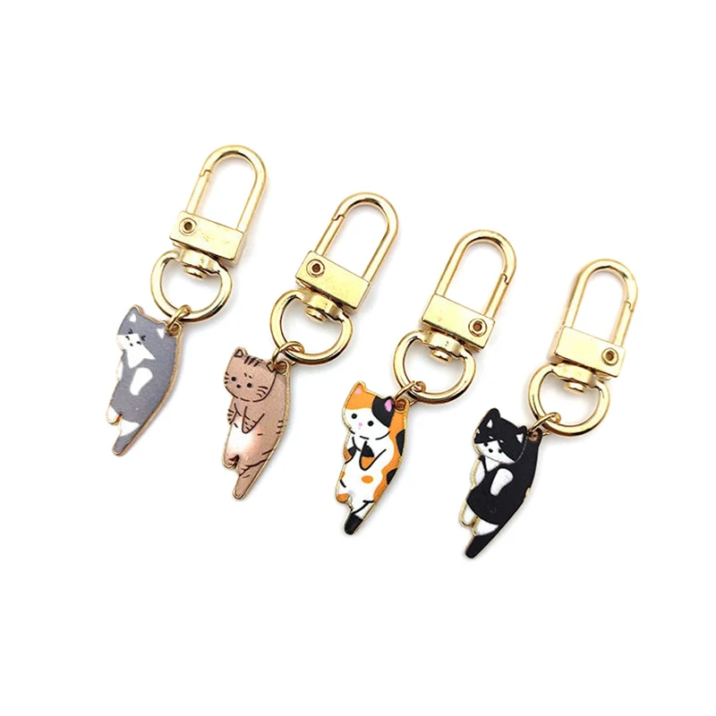 Cute Cat Phone Strap Lanyards Decoration KeyChain Bag Pendant Backpack Hanging Car Key Chains Jewelry Gift Decoration Accessorie