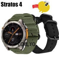 For Zeblaze Stratos 4 Strap smart watch Band Nylon canvas Belt Soft Breathable Women men Wristband Screen Protector Film