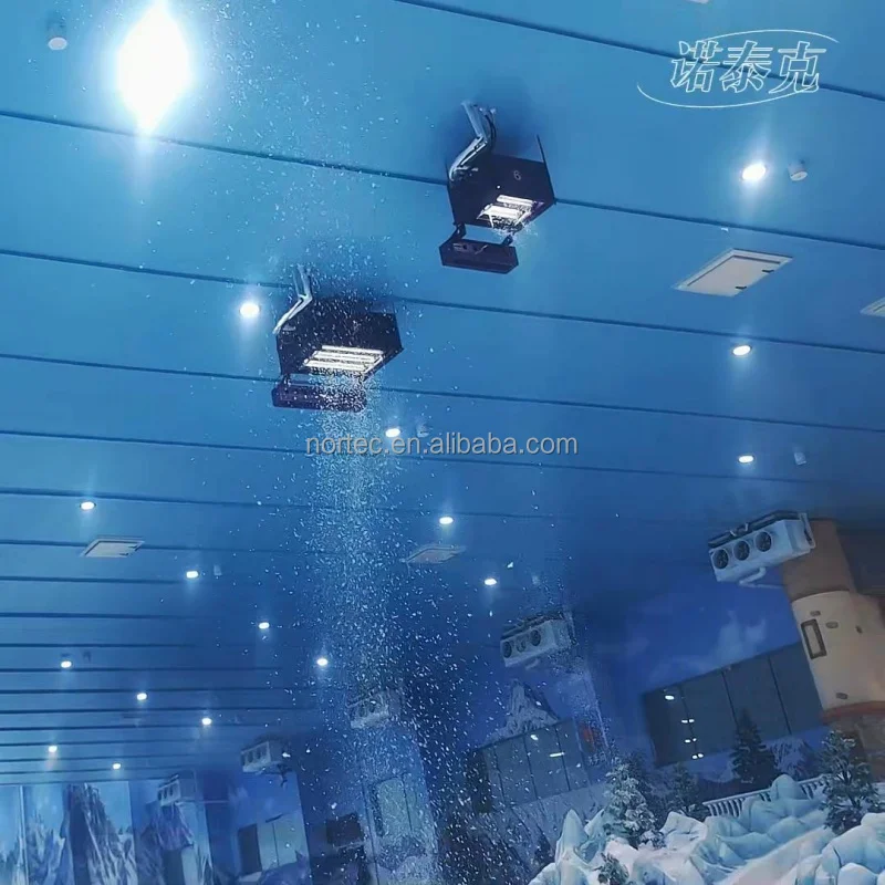 

Indoor/Outdoor Use High Yield Energy Efficient Artificial Snow Falling Machine Daily Output 2000 Kg Snow Playgrounds Ski Resorts