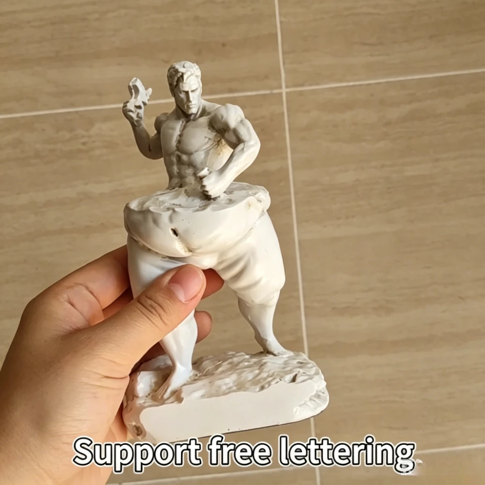 Free Custom Engraving Resin Sculpture Weight Loss Motivational Statue Figure Fitness Gym Tabletop Decor Inspirational Gift