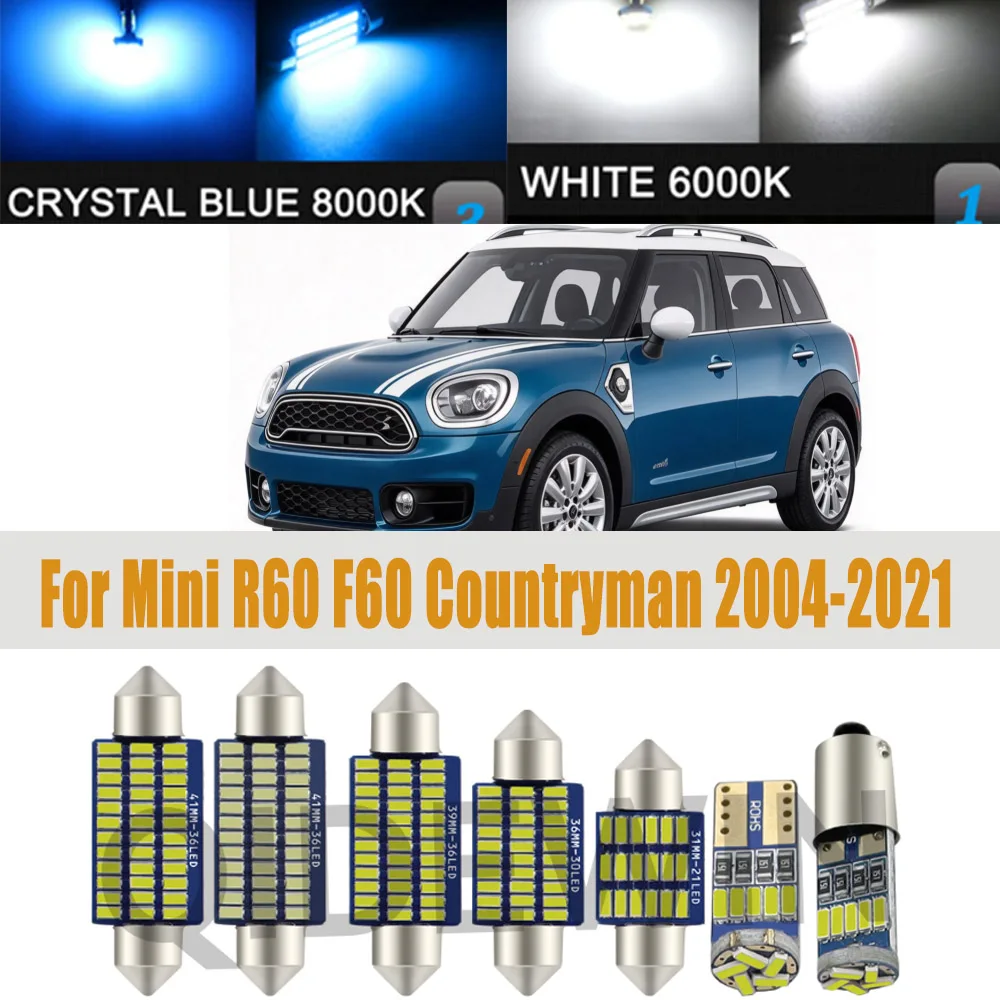 Car Interior LED Lights For Mini R60 F60 Countryman R59 R50 R53 R56 F55 F56 R58 F57 R57 R52 F54 R55 Clubman Cooper Roadster