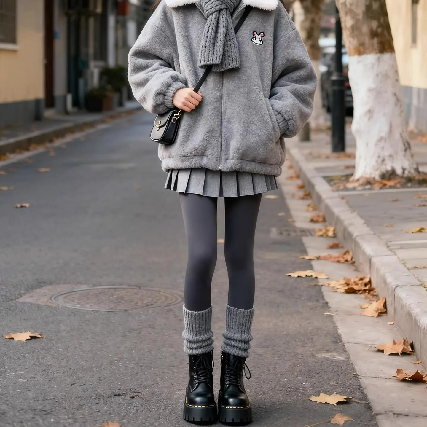 Women's Fce Lined arkskin Yoga Pants High Waist Nine Length Fitn Tummy Control Butt Lifting Tight Leggings Casual