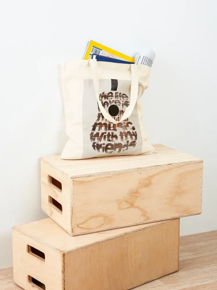 On The Road Again Song Lyrics Poster - The Life I Love Is Making Music With My Friends Tote Bag