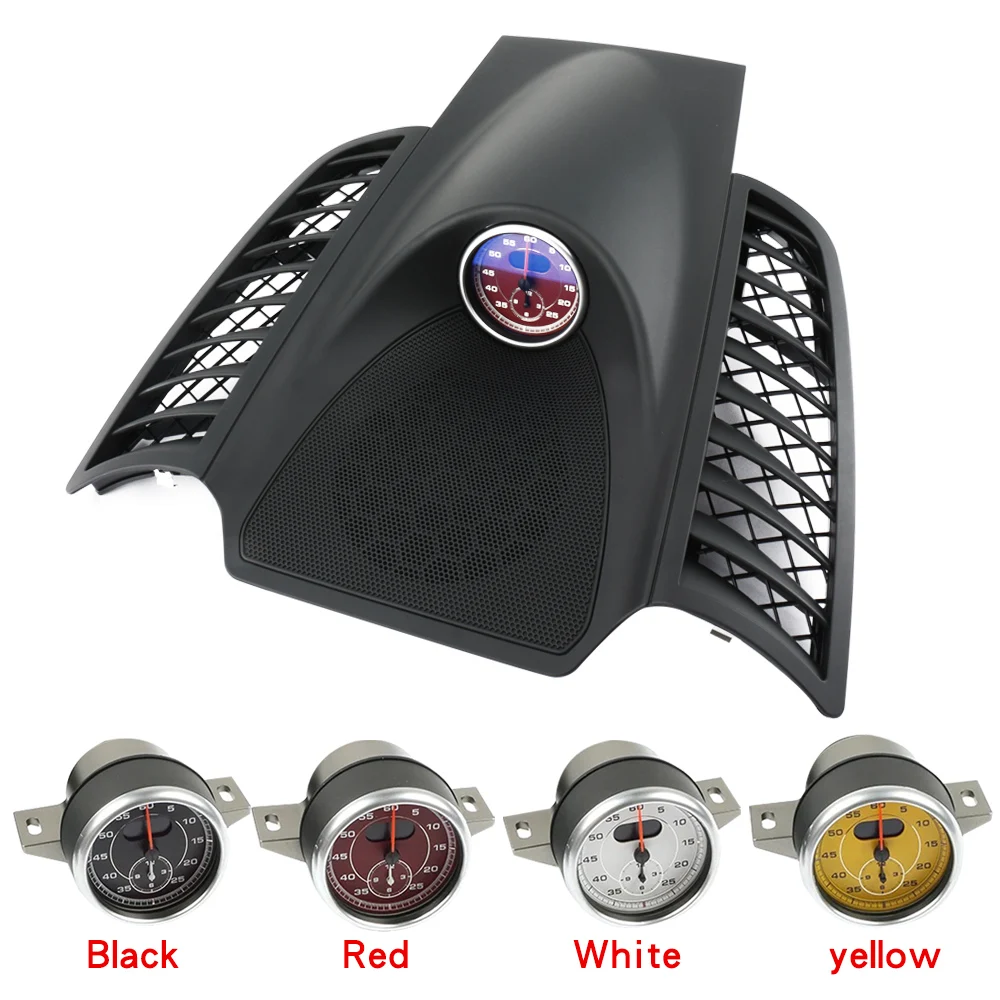 

Car Stopwatch Panel Cover For Porsche Cayenne 958 chrono watch Interior Center Dashboard Clock Compass Modification Accessories