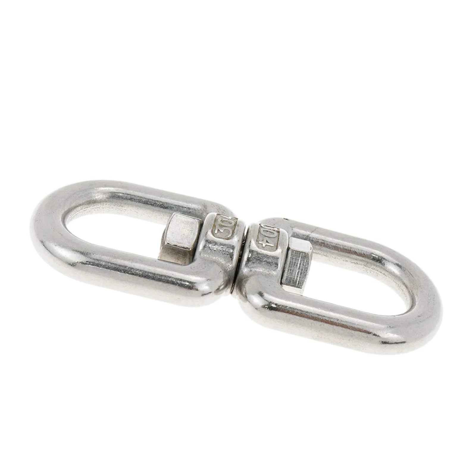 304 Stainless Steel Swivel Connector, 360° Rotating Ring Marine Rigging Hardware for Pet Leash, Hammock, Swing, Multipurpose