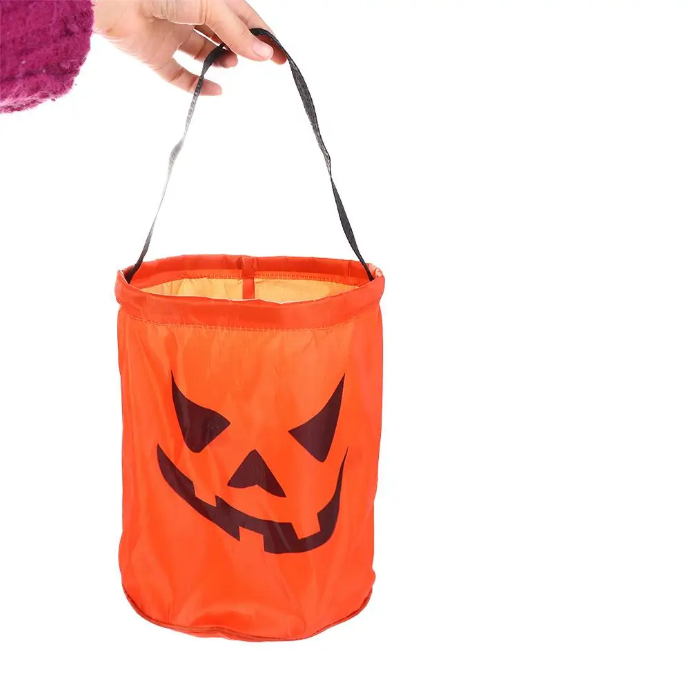 Basket Treat Bags Storage Bucket Candy Storage Bucke Halloween Candy Bag Thanksgiving Gift Basket Halloween Trick or Treat Bags
