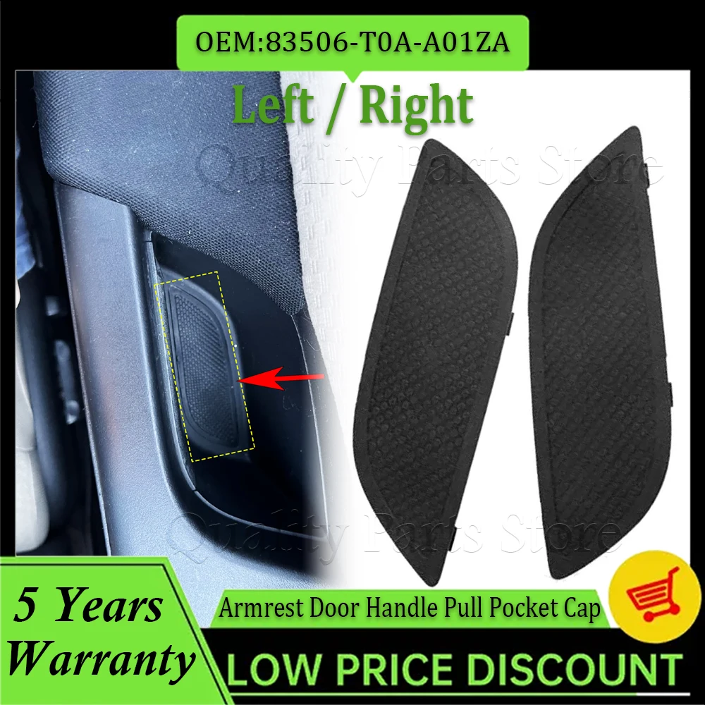 83506-T0A-A01ZA 83556-T0A-A01ZA LH RH Car Armrest Door Handle Pull Pocket Cap Cover For Honda CR-V CRV 2012 2013 2014 2015 2016