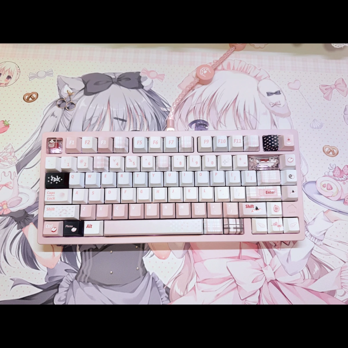 Leather Mouse Pad Cartoon Gaming Computer Table Mat Waterproof Non-slip Mouse Pad Kawaii Girl Room Tablemat Placemat Coaster