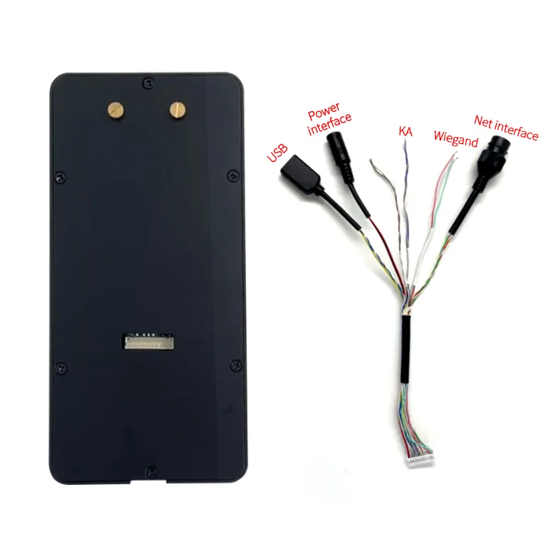 Sistema de software de comparecimento do tempo do cartão perfurado do funcionário com máquina biométrica do controle de acesso do reconhecimento de cara de SDK 5 Polegada