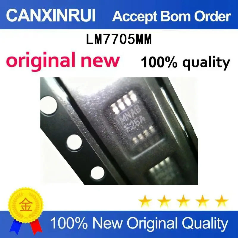 

(5-100 Pieces) LM7705MM MSOP-8 Screen Printing F26A Voltage Output -230mV Low Noise Negative Bias Generator