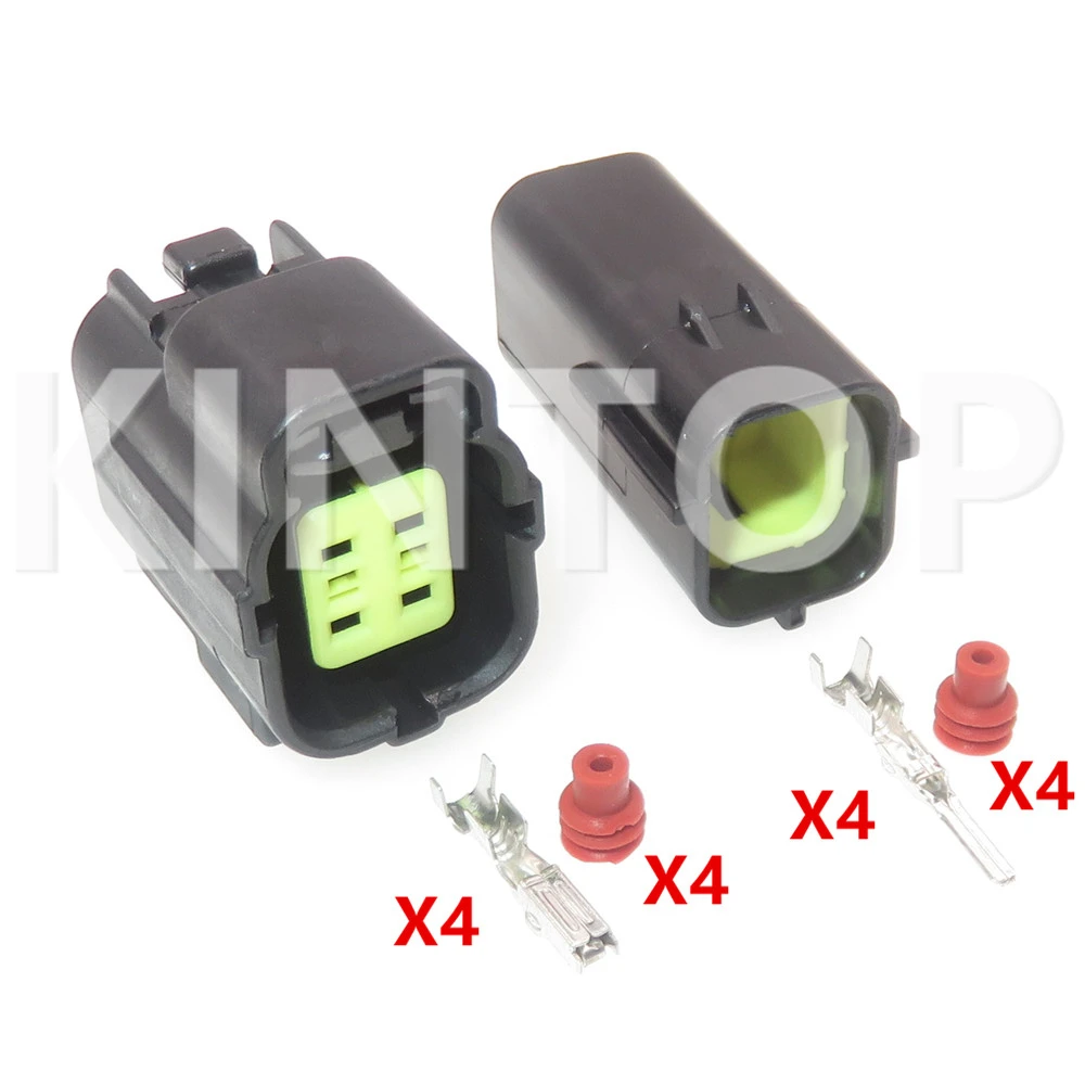 1 Set 4 Pins Auto Oxygen Sensor Wiring Terminal Socket AC Assembly 174257-2 174259-2 Car Waterproof Male Female Connector - Image 2