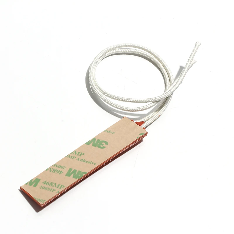 Silicone Heating Sheet Mini Heating Plate Heater Heating Pad 15*95mm 12V2.5W/24V10W with 3M Adhesive Tape Lead 200mm view 6