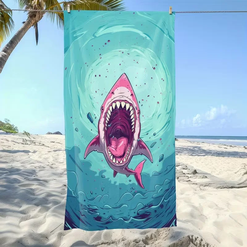 Tropical Coral Colorful Tropical Fish Beach Towel Sand Free Towel Underwater Reef Marine Animal Print Blanket Summer Beach