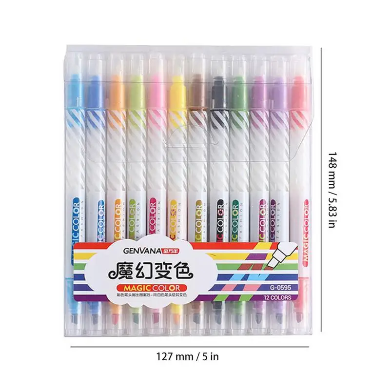 Text marker Markierung stifte Set 12 Farben ändern Text marker Marker Set Färbung Kunst Marker und Text marker Set Regenbogens tifte