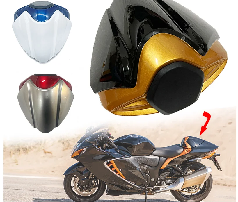 لسوزوكي هايابوسا GSX1300R GSX-R1300 2021 2022 2023 2024 دراجة نارية بيلايون غطاء المقعد الخلفي القلنسوة سولو هدية اكسسوارات #2