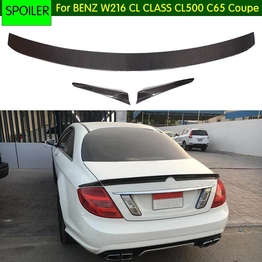 Carbon Fiber Rear Trunk Spoiler For Mercedes-Benz CL Class W216 2009 2010 2011 2012 Boot Lip Wing Car Tuning Parts