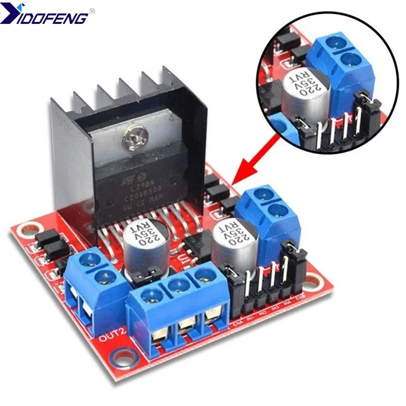 L298N Stepper Motor Driver Controller Board DC Dual H Bridge Module for Arduino Smart Car Power for Arduino UNO MEGA R3 Mega2560