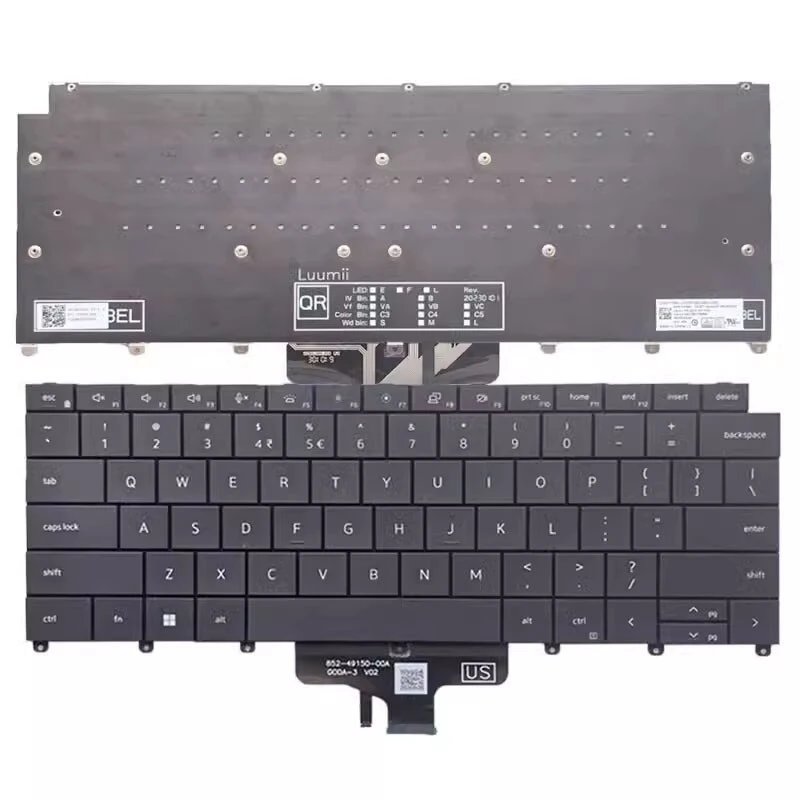 S+   New Internal US Intl Backlit Keyboard For Dell Latitude 9440 9450 E9440 E9450