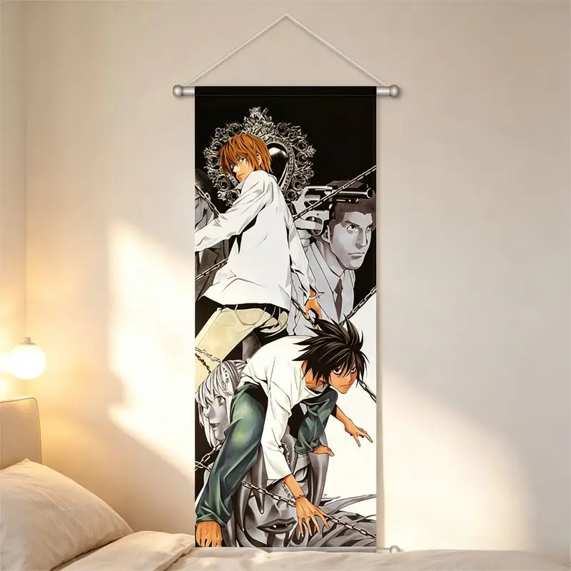 Death Note Wandteppich Anime Wandbehang Manga-Charakter Wanddekoration für Schlafzimmer Gaming E-Sport-Raum Heim-Kunst Geschenk – Detail 3