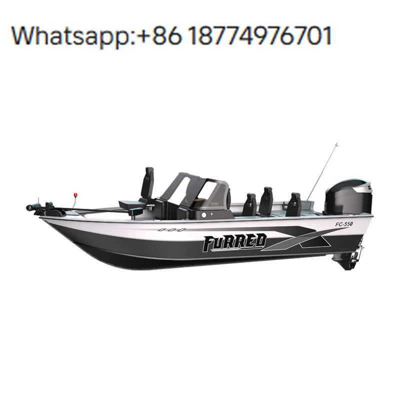 New Design 5.5M/13.8 Ft Luxury Racing Fishing Yacht Made in China Leisure Boat