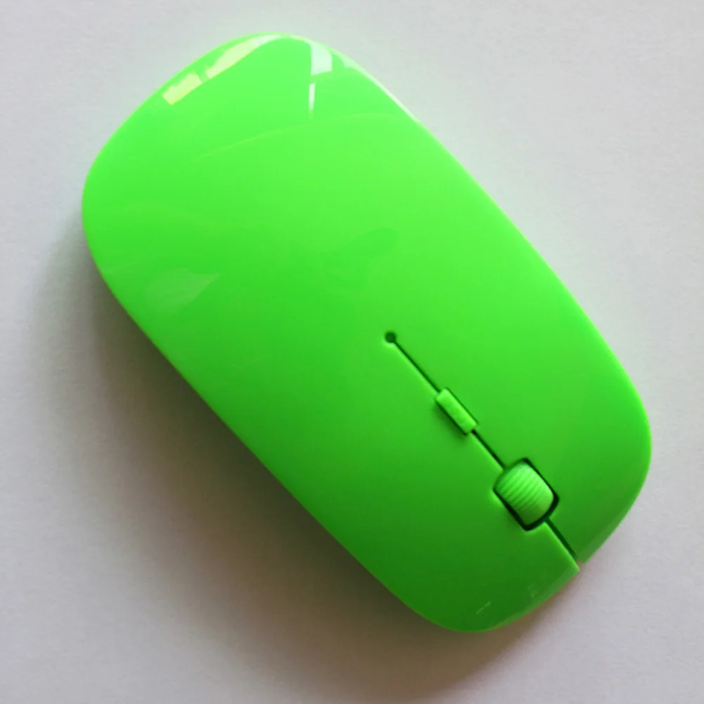 

Ultra Thin Slim Mini 2.4GHz 1200 DPI USB Wireless Optical Mouse Mice Receiver for Computer PC Laptop (Green)