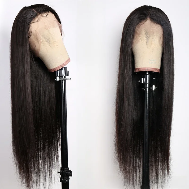 

Прямой парик фронта шнурка Человеческие волосы 3*4 перед париком шнурка Парик через границу Наращивание волос Полный головной убор Синтетические волосы