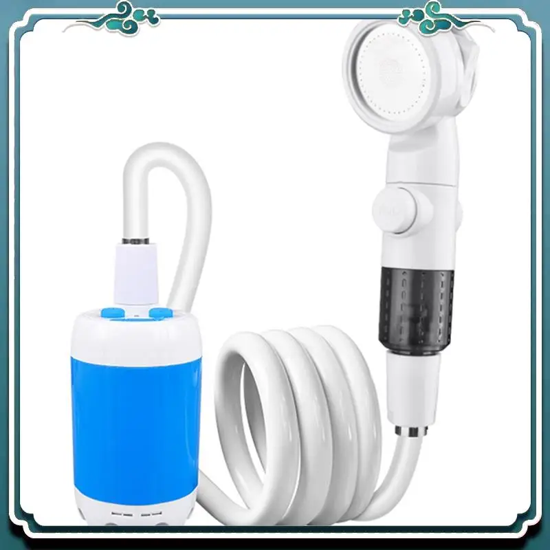 

Portable For Camping Shower Outdoor Rechargeable Electric Shower Pump, Upgrade For Hiking Travel Use Eco-Friendly