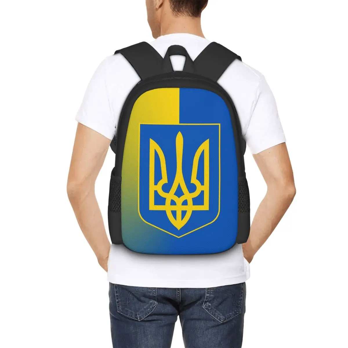 

Студенческий рюкзак с флагом Украины, школьная сумка, походный рюкзак для путешествий, модная сумка для книг, сумки на плечо для мужчин и женщин