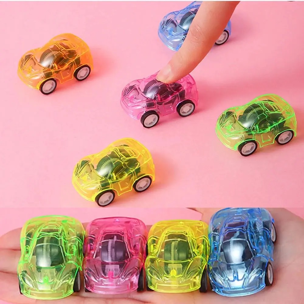 10-20Pcs Mini Transparent Pull Back Car Kids Birthday Party Gift Pinata Filler Carnival Christmas Prize Reward Toy for Kids
