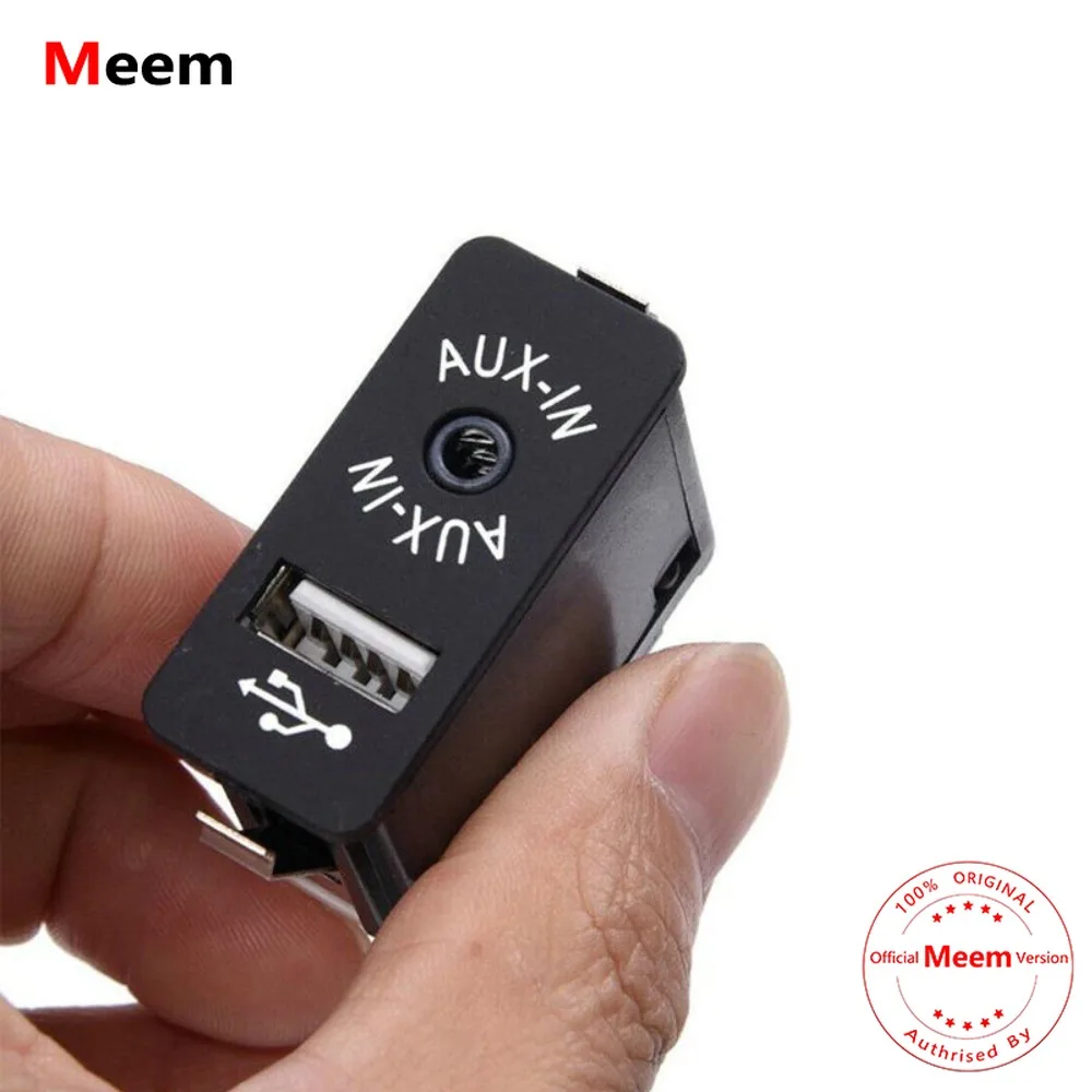 USB AUX Input Socket Port for BMW 1 Series E81 E87 E82 3 Series E90 E91 E92 E93 5 Series E60 E61 E63 E64