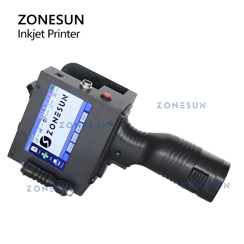 ZONESUN Inkjet Genggam Kecil 5Cm Printer Tanggal Produksi QR Logo Nomor Portabel Digital Multibahasa 25 Bahasa ZS-HIP508