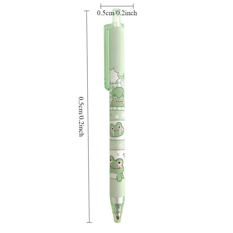 6 Pcs Cute Frog Gel Pens Kawaii Stationery Ballpoint Pen Ballpen Students Gifts Pen Fashion School Office Writing Supplies image 6