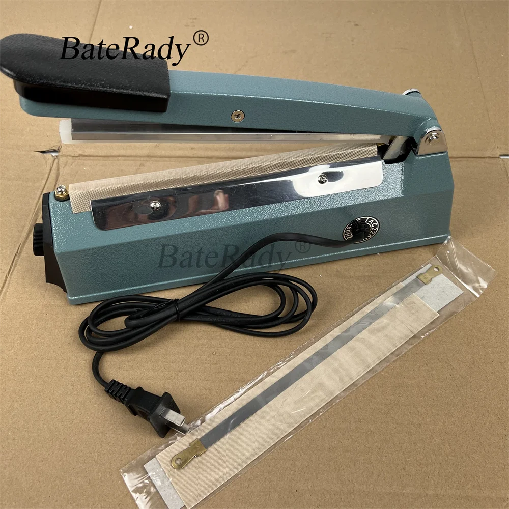 BateRady FR-200B 8mm Plastic film Welder,aluminum foil bag,kraft paper bag heating impulse sealing machine,Iron body 220V