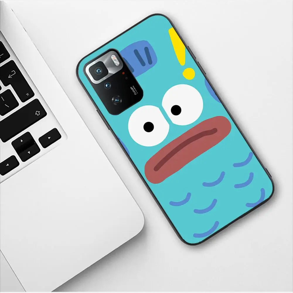 Cute Sanrio Hangyodon Phone Case para Redmi, TPU Cover, Luxury Fashion Gift, 9, 9A, 7A, 10, 8A, 10A, 8, Nota 11, 10S, 7, 11S Mais, POCO X3 Pro