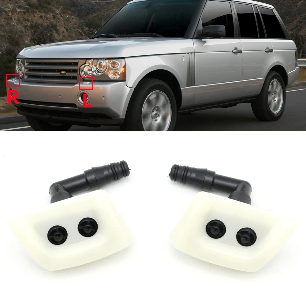 Car Front Headlight Washer Nozzle Cap Head Lamp Sprayer Jet Pump Actuator With Cover For Land Rover Range Rover 2006-2009