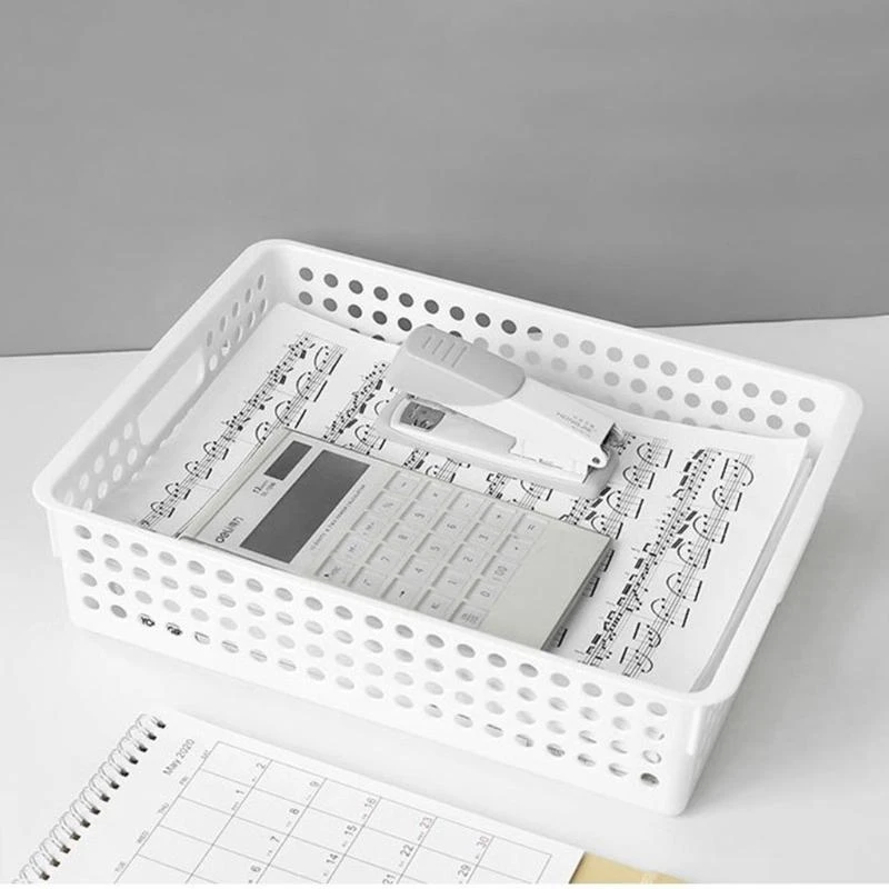 Plastic Storage Basket File Tray Tabletop Document Magazine Office