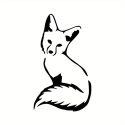Cute Fox Car Vinyl Sticker Animal Funny Creative Decoration Car Stickers