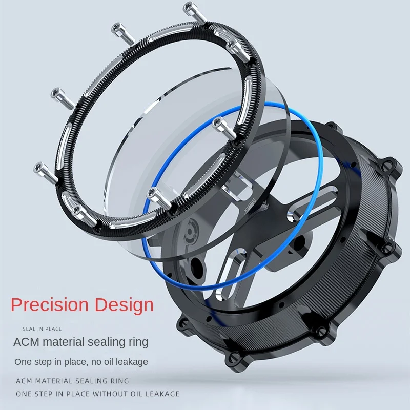 ينطبق على غطاء جانبي لغطاء قابض فلتر الهواء الشفاف للمحرك المعدل Benda Wollastonite Jinjila 300tcs #4