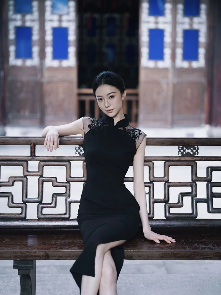 

Stazf7 Slim Fit Dress Sexy Lace Backless Women's Summer Long Skirt City Commuting Date Party Ball Everyday Wear
