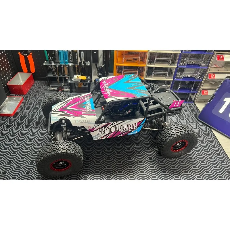 سبائك التيتانيوم الجسم شل مع ملصق مطلي ل 1/10 RC الزاحف سيارة VP H10 D1RC H10 الأنابيب الرف VS4-10 برو الترا الأنابيب رف جزء