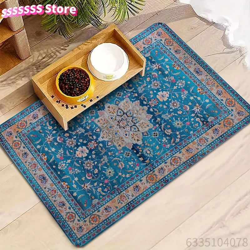 Anti-slip draining mat for sinks and tables. Water resistant, hard to get dirty. Soft touch, reusable for kitchen & bathroom
