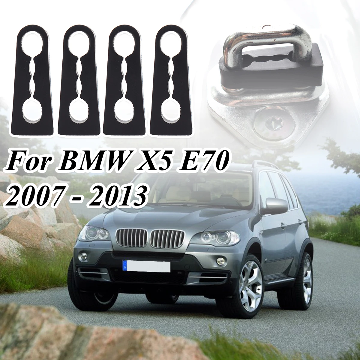 

Car Door Lock Damper Buffer Deadener Seal Shock-Absorbing Damping Protector For BMW X5 E70 2007 2008 2009 2010 2011 2012 2013