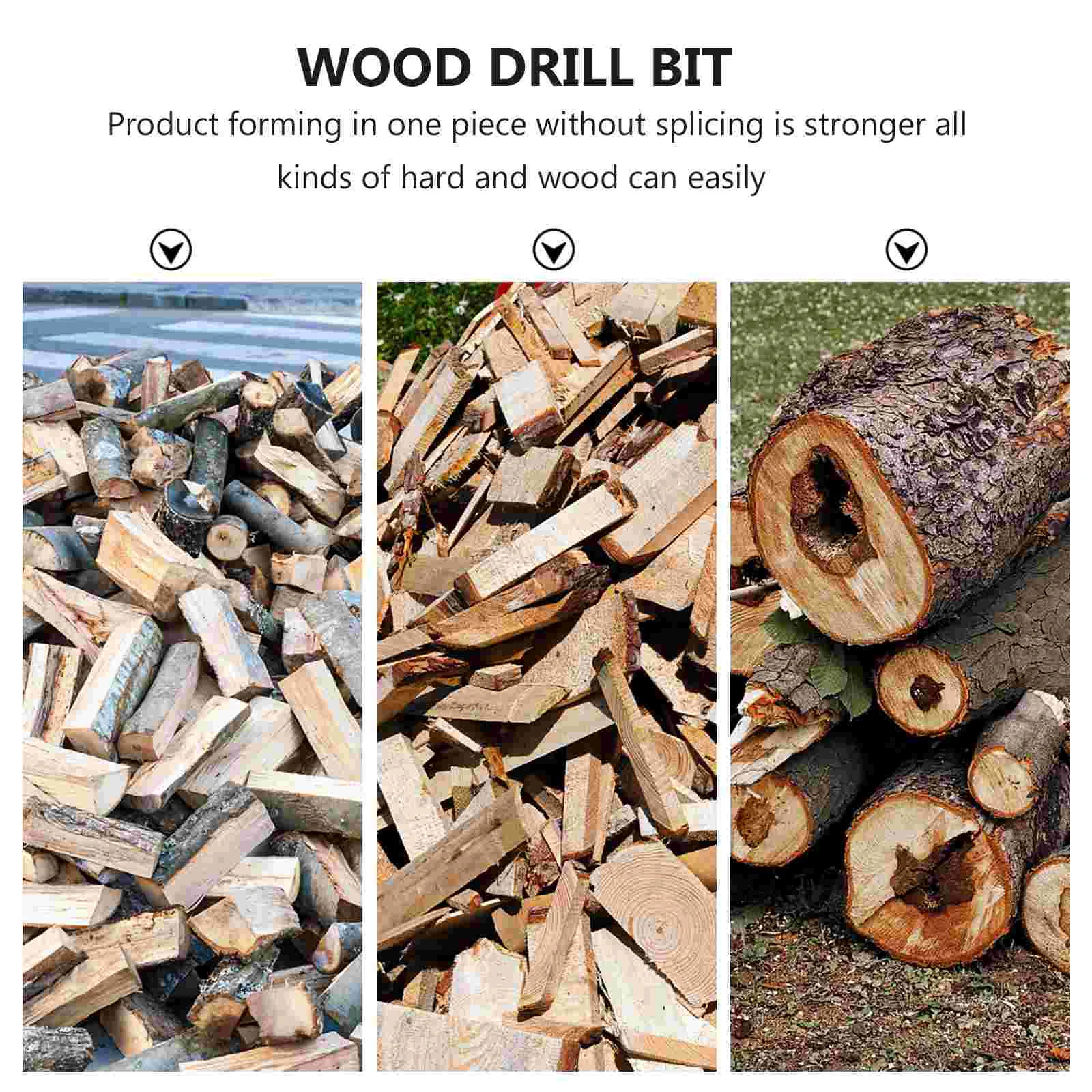 مقبض متين لتقطيع الخشب مثقاب الحطب مثقاب الخشب أداة تقسيم الخشب مثقاب مطرقة كهربائي مع مقبض سداسي