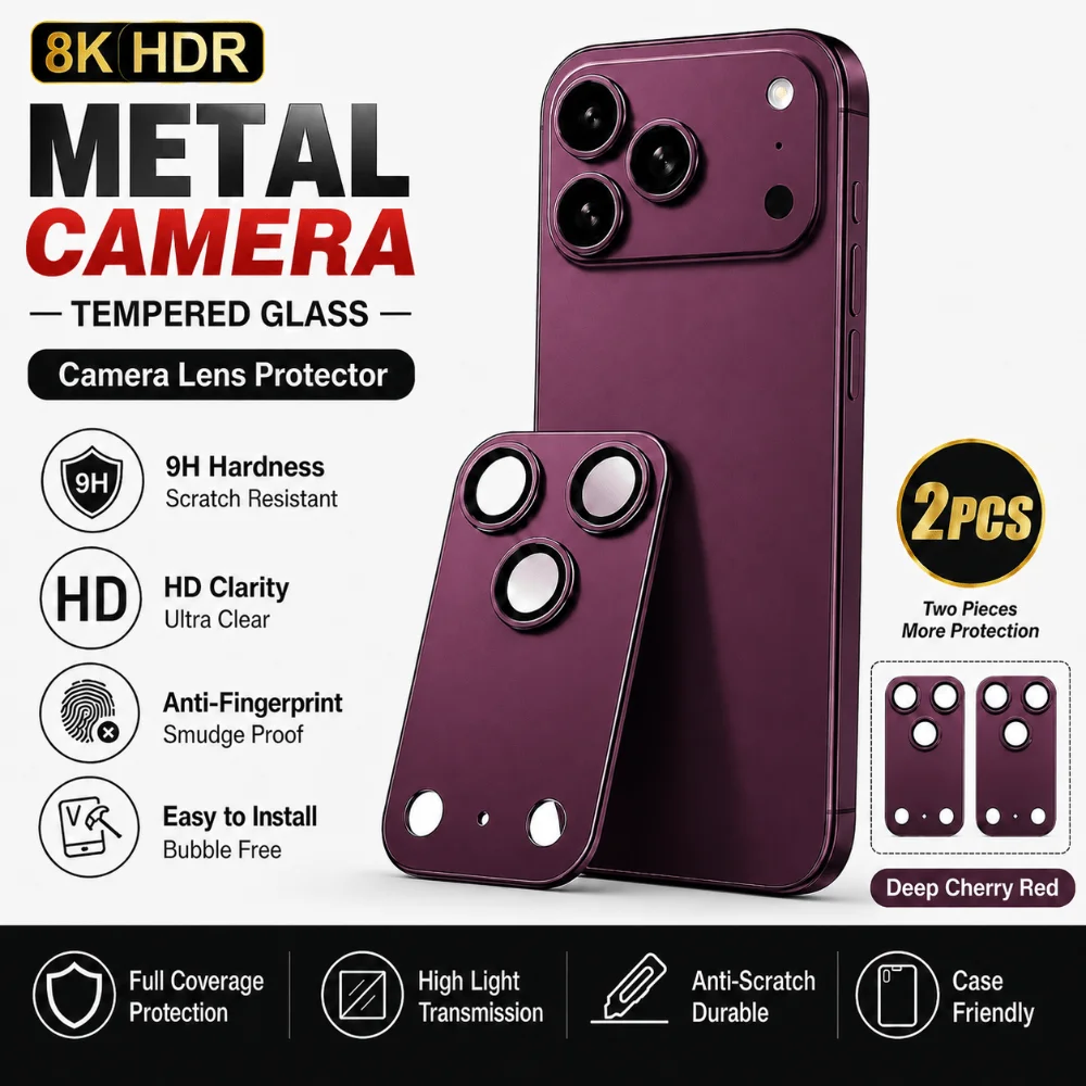 NNBILI 2 Stück Kameraobjektiv-Schutzglas für iPhone 17 18 Pro Max, 360 °   Vollständiger Kamera-Schutz, HD-Klarheit, hohe Transparenz