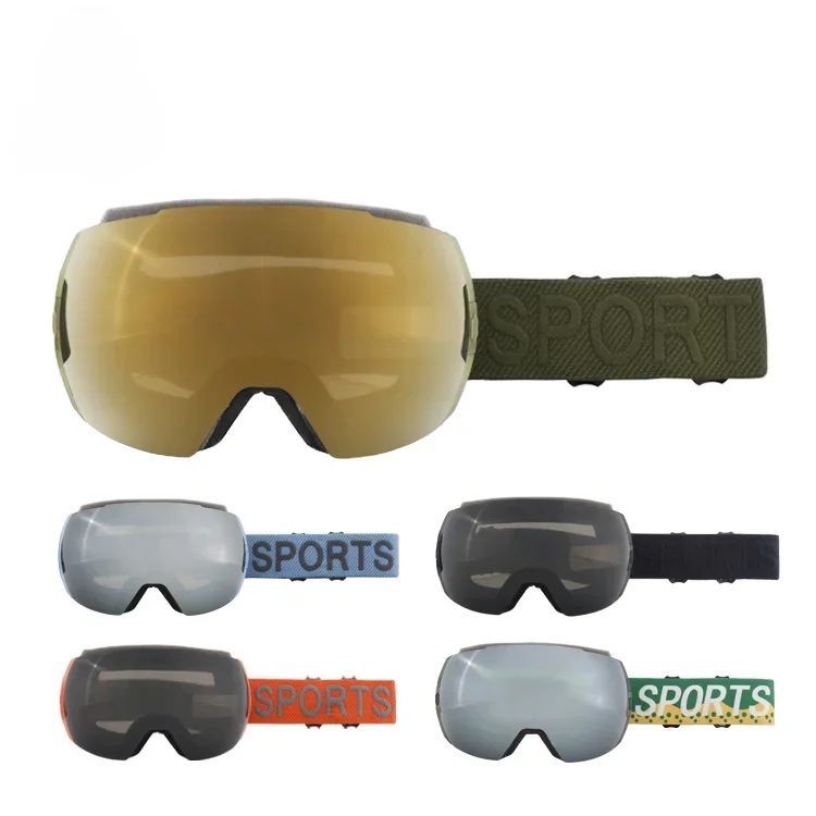 Occhiali da sci magnetic logo personalizzato magnete lente intercambiabile UV400 winter snow googles Occhiali da sci