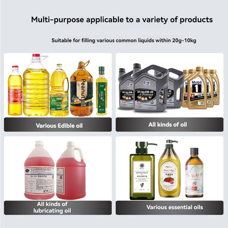 Weighing And Quantitative Filling Machine Peanut Oil And Rose Essential Oil Filling Machine Fully Automatic Dispensing And Filli