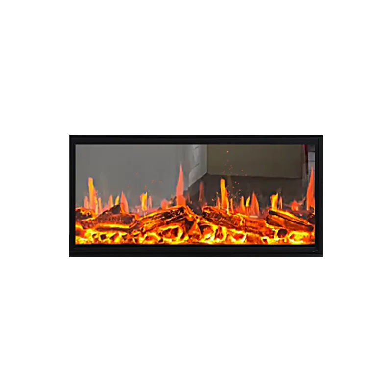 Living Room Simulation Dynamic Flame Furnace New Electric Built-In Holographic 3D Screen Fireplace Decorative Cabinet French