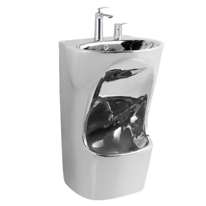 Household column for hand washing, face washing, and foot basin dual-use small outdoor type
